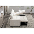 77 Reversible Sectional Storage Sleeper Sofa Bed,L-Shape 2 Seat Sectional Chaise With Storage for Living Room