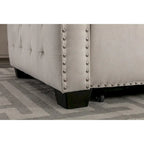 77 Reversible Sectional Storage Sleeper Sofa Bed,L-Shape 2 Seat Sectional Chaise With Storage for Living Room