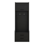4-in-1 Detachable Hall Tree with Storage Cabinets and Hooks, Multifunctional Hallway Coat Rack with Drawers and Shoe Bench