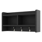 4-in-1 Detachable Hall Tree with Storage Cabinets and Hooks, Multifunctional Hallway Coat Rack with Drawers and Shoe Bench