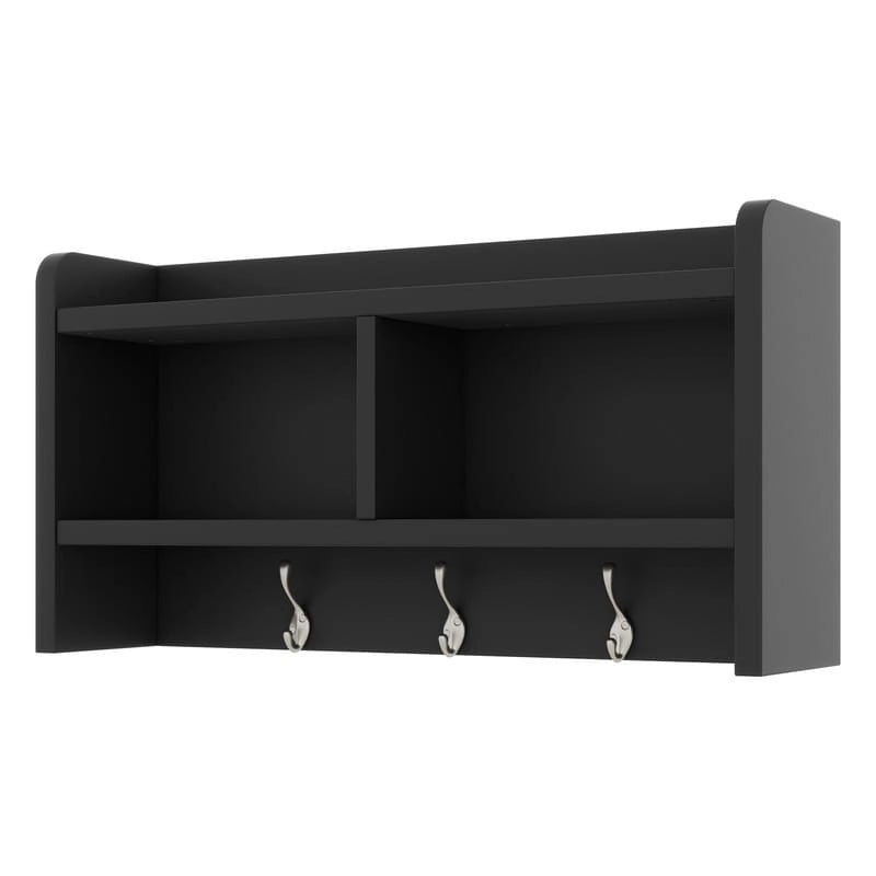 4-in-1 Detachable Hall Tree with Storage Cabinets and Hooks, Multifunctional Hallway Coat Rack with Drawers and Shoe Bench