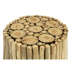 Teak Wood Handmade Side End Accent Table with Stick Cluster Design - Brown - Roche River Decor