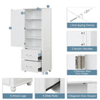 Tall Bathroom Storage Cabinet, Freestanding Storage Cabinet