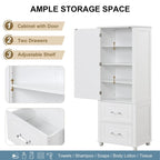 Tall Bathroom Storage Cabinet, Freestanding Storage Cabinet