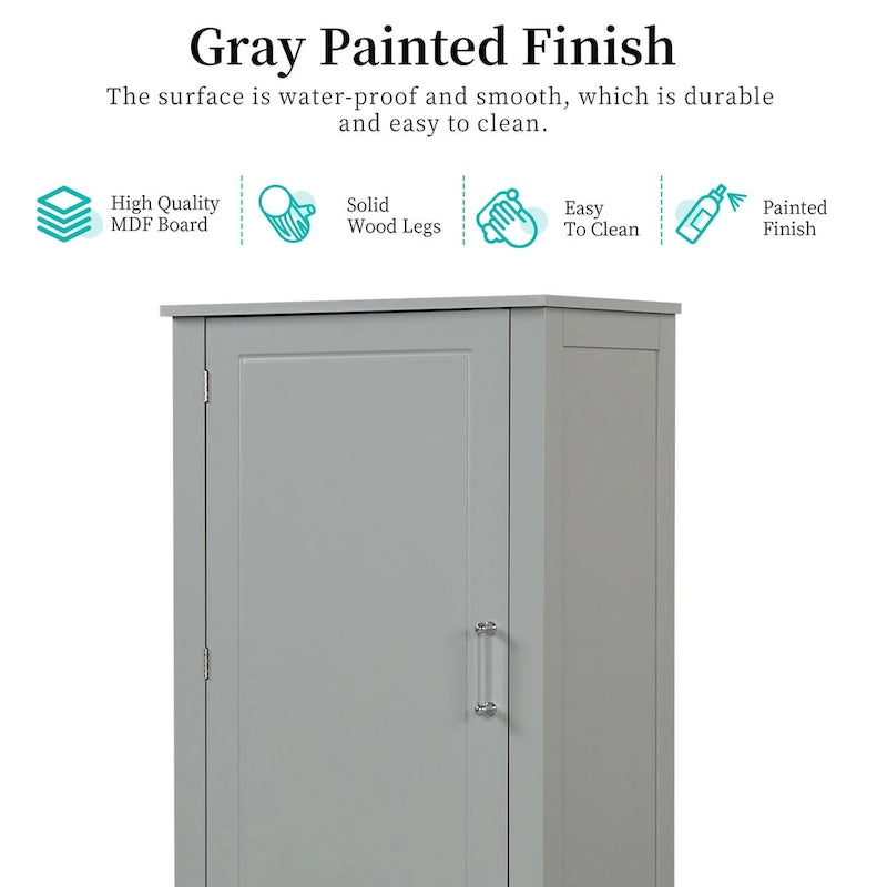 Tall Bathroom Storage Cabinet, Freestanding Storage Cabinet