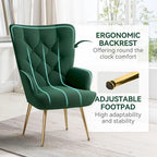 Modern Velvet Fabric Upholstered Chair