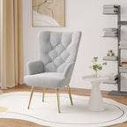 Modern Velvet Fabric Upholstered Chair