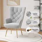 Modern Velvet Fabric Upholstered Chair