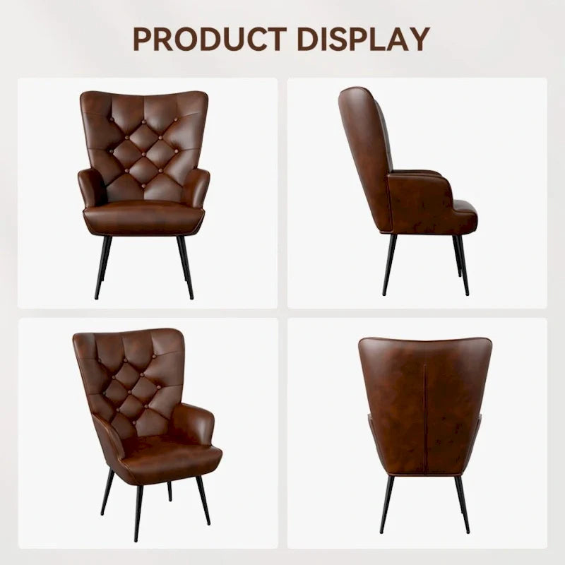 Modern Velvet Fabric Upholstered Chair