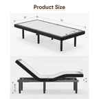 Adjustable Bed Frame Base Stress Massage Wireless Remote Quiet Motor