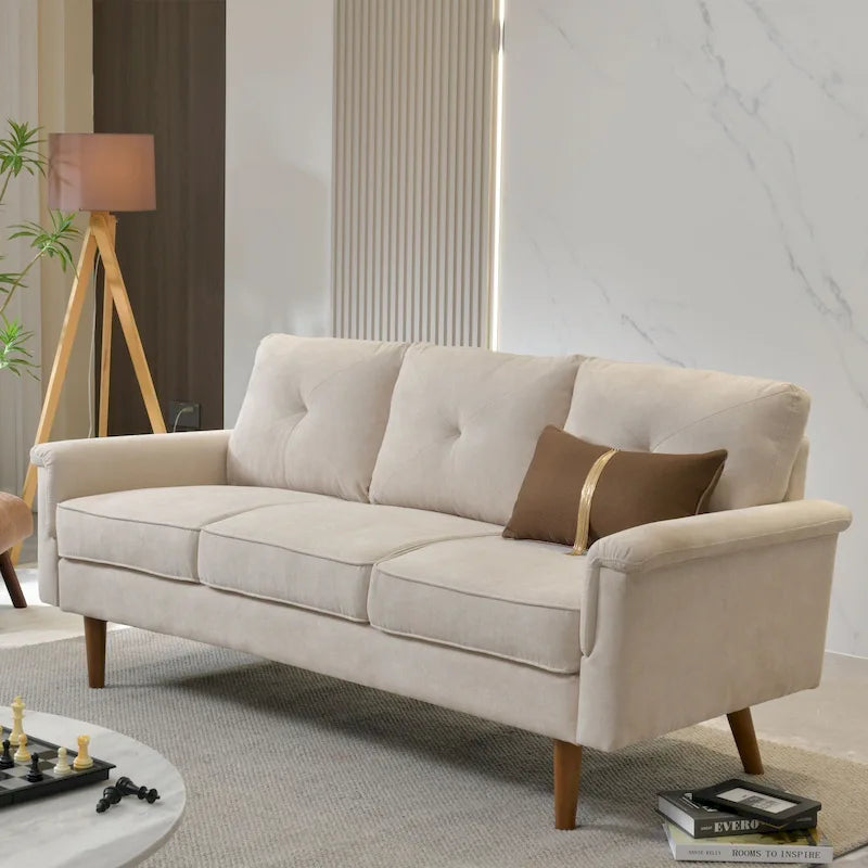 OVIOS Rive Design Cushion Wood Leg Indoor Sofa
