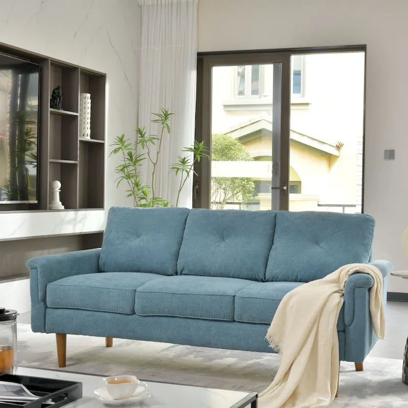 OVIOS Rive Design Cushion Wood Leg Indoor Sofa