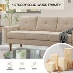 OVIOS Rive Design Cushion Wood Leg Indoor Sofa