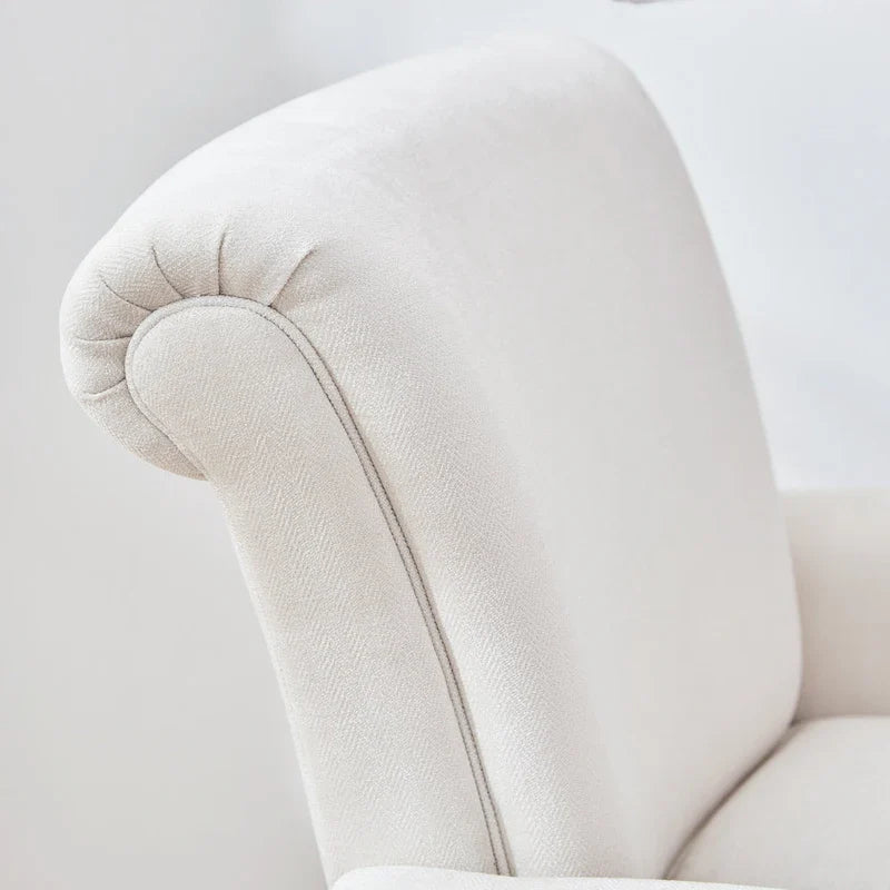 Classic Upholstered Accent Chair Set of 2