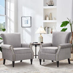 Classic Upholstered Accent Chair Set of 2