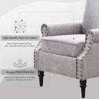 Classic Upholstered Accent Chair Set of 2
