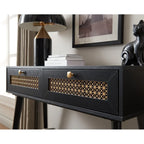 41.9 Wood 2-Drawer Console Table