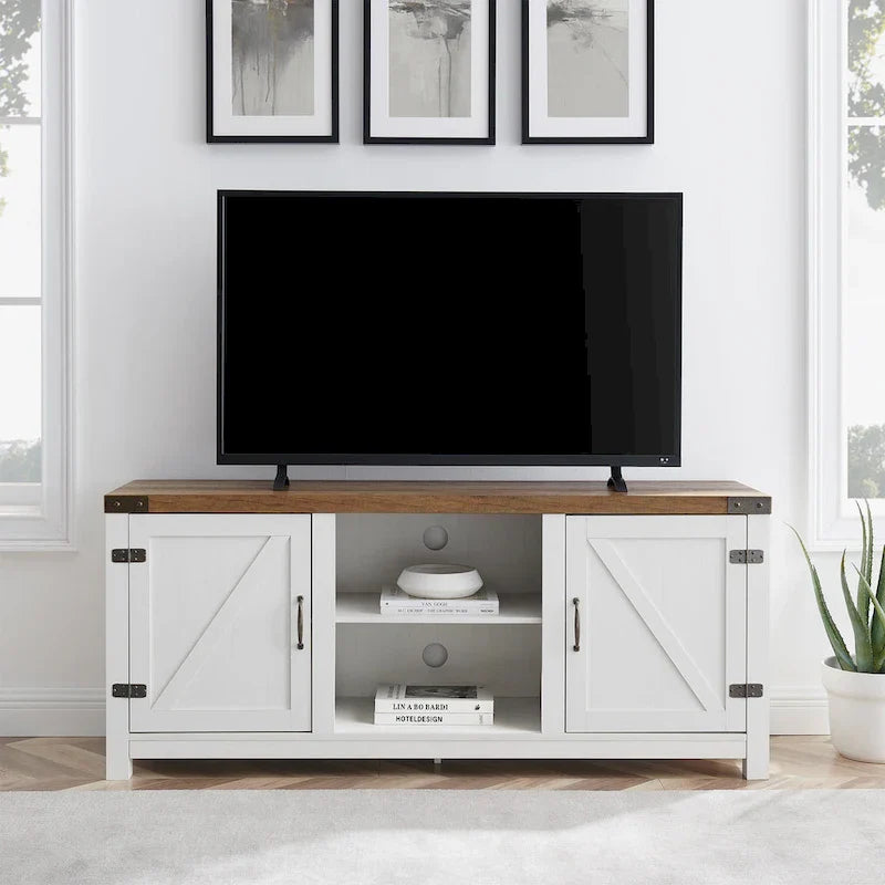 Middlebrook Firebranch 58-inch Barn Door TV Stand