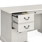 Bush Furniture Saratoga Executive Desk with Drawers and Storage