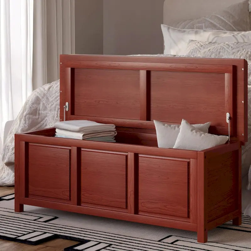 John Louis Home Solid Wood Open Top Storage Bench