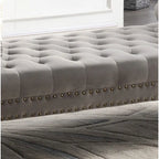 Stefania 71-inch Rolled Arm Oversized Velvet Tufted Upholstered Bench