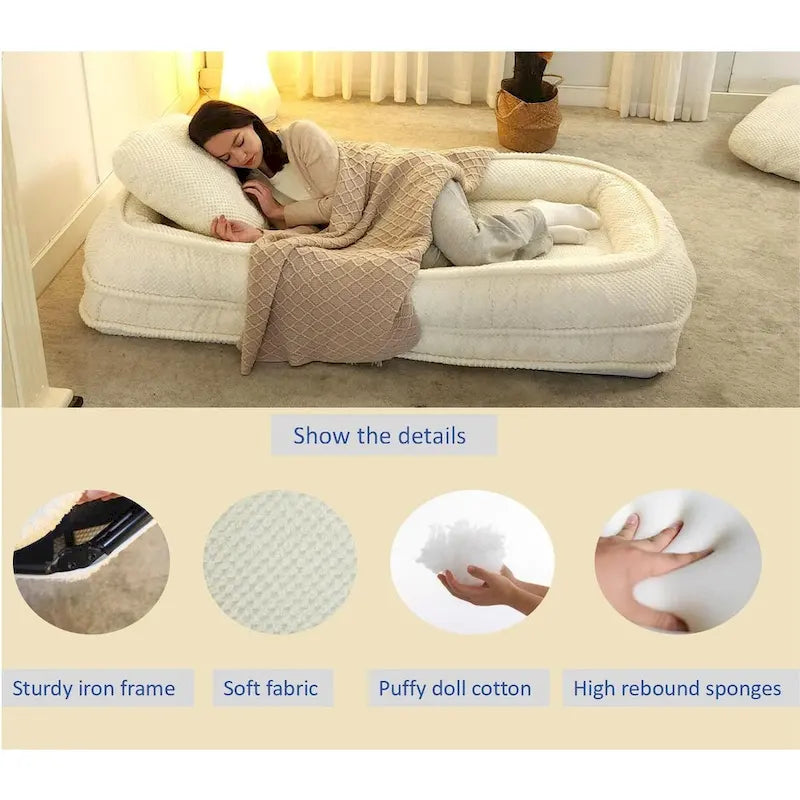 Lazy Sofa Couch,5 Adjustable Position,Sit,Sleep,Fold,Suit to Put in Bedroom, Living Room