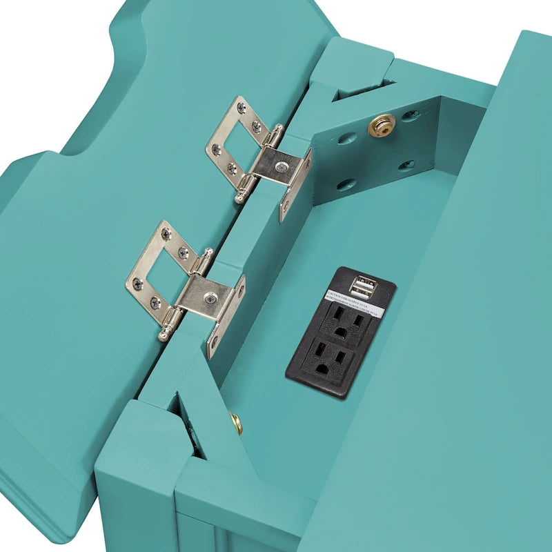 Zayden 1-drawer Side Table with Charging Station by iNSPIRE Q Bold