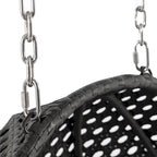 LeisureMod 2 Person Hanging Egg Chair with Stand - Outdoor/Indoor Rattan Wicker Patio Swing Hammock Lounger with Cushions