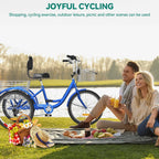 26 Adult Tricycle 3 Wheel Bikes 7 Speed Trike Bike