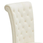 AVAWING Set of 2 Throne Royal Chair Thick Padding and Rubberwood Legs