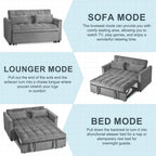 Modern Velvet Futon Loveseat with Reclining Backrest & Pockets, Seats 2 â€?Dark Gray / Light Gray / Blue / Black