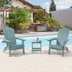 Bonosuki Set of 2 Folding Adirondack Chair Patio Fire Pit Chair