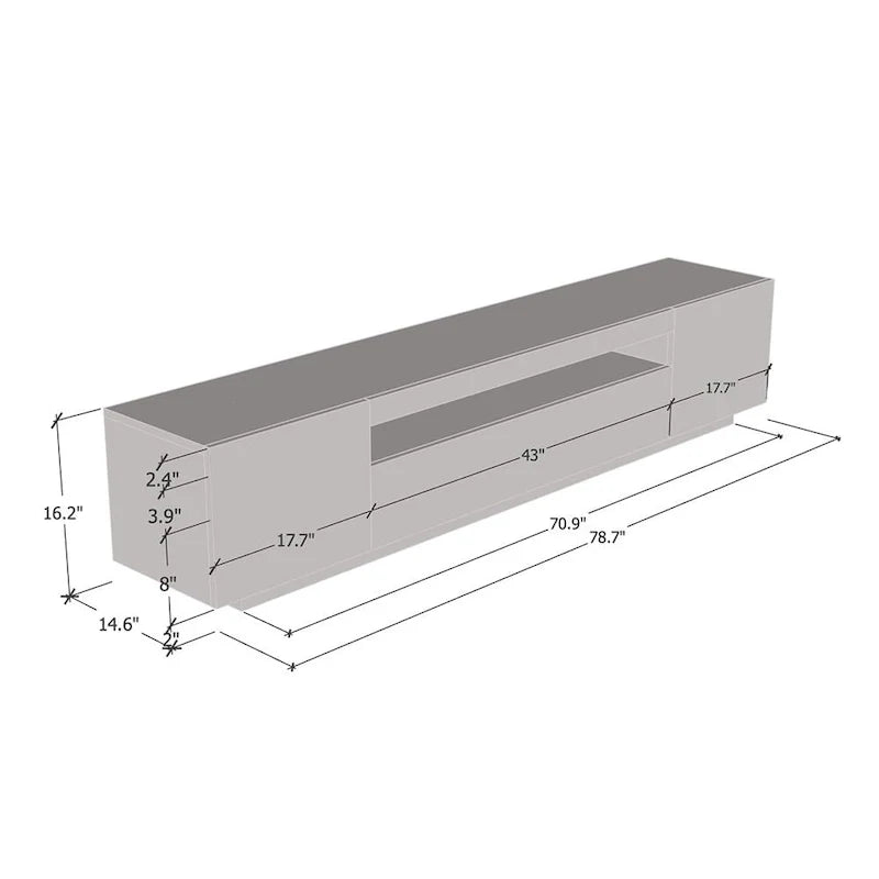 Miami 200 Modern 79-inch TV Stand
