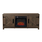 58 Farmhouse Electric Fireplace TV Stands Console Table for TV's up to 65