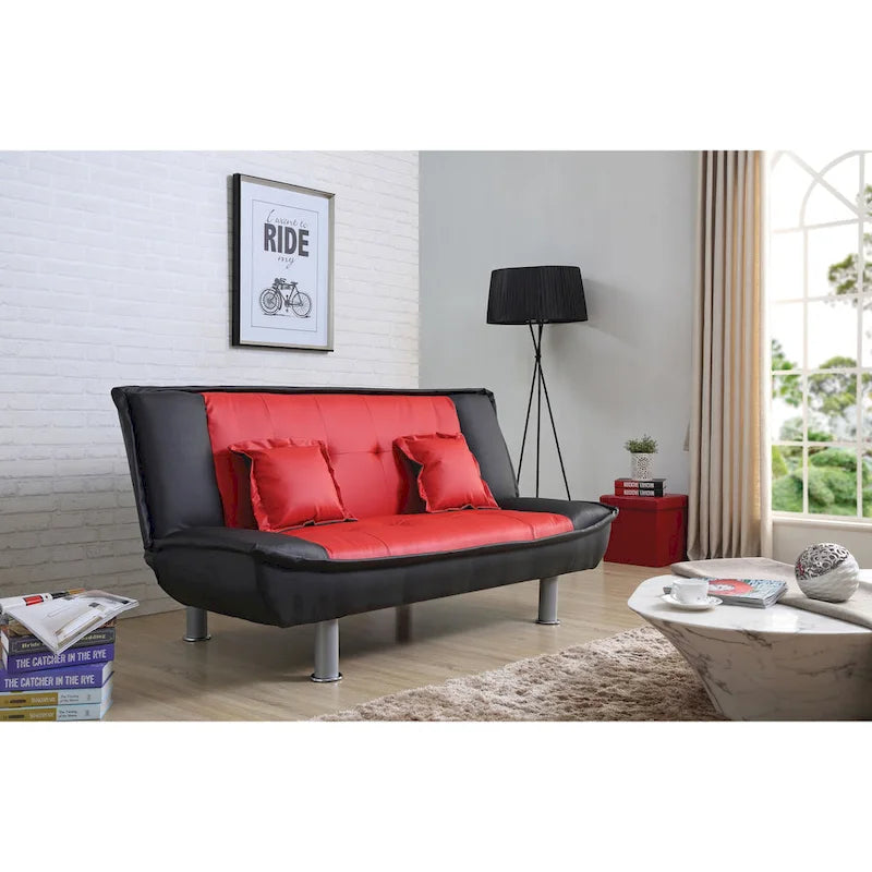 Lionel Faux Leather Sofa Bed