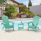 Bonosuki Set of 2 Folding Adirondack Chair Patio Fire Pit Chair