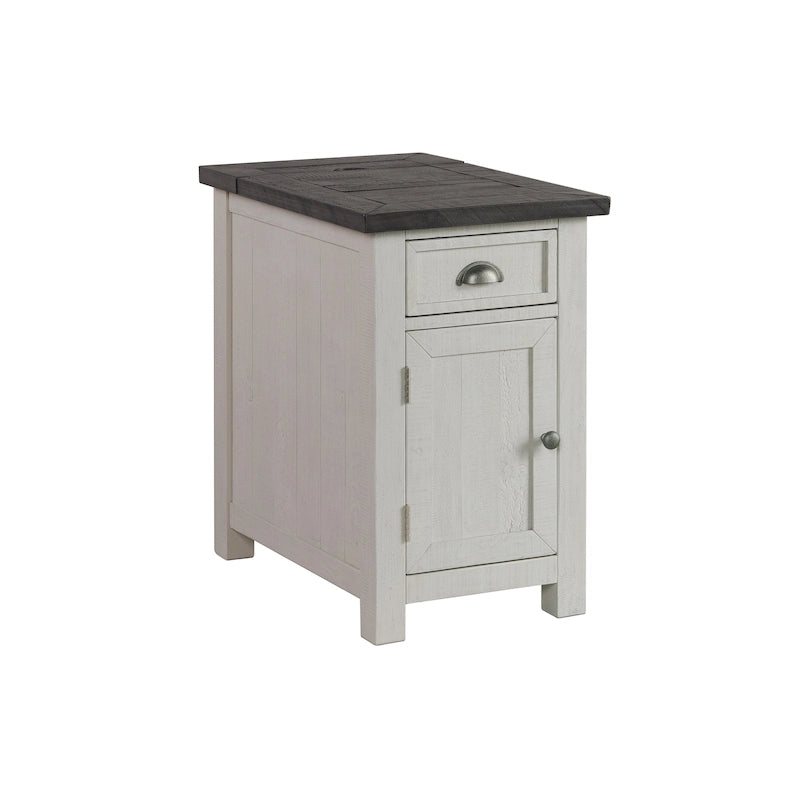 Monterey Solid Wood Chairside End Table with Hidden Power Outlets