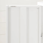 2-Door Metal Storage Cabinet with Adjustable Shelves