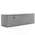 Avana Kami Convertible Chaise / Yoga & Massage - 2-In-1 Ottoman with Concealed Fold Out Yoga Lounge Chair, Microvelvet - N/A