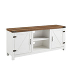 Middlebrook Firebranch 58-inch Barn Door TV Stand
