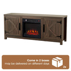 58 Farmhouse Electric Fireplace TV Stands Console Table for TV's up to 65