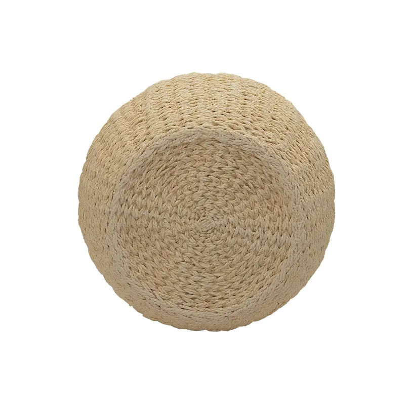 Household Essentials Handwoven Barrel Wicker Storage Basket Side Table - 17.0L x 17.0W x 19.0H
