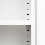2-Door Metal Storage Cabinet with Adjustable Shelves